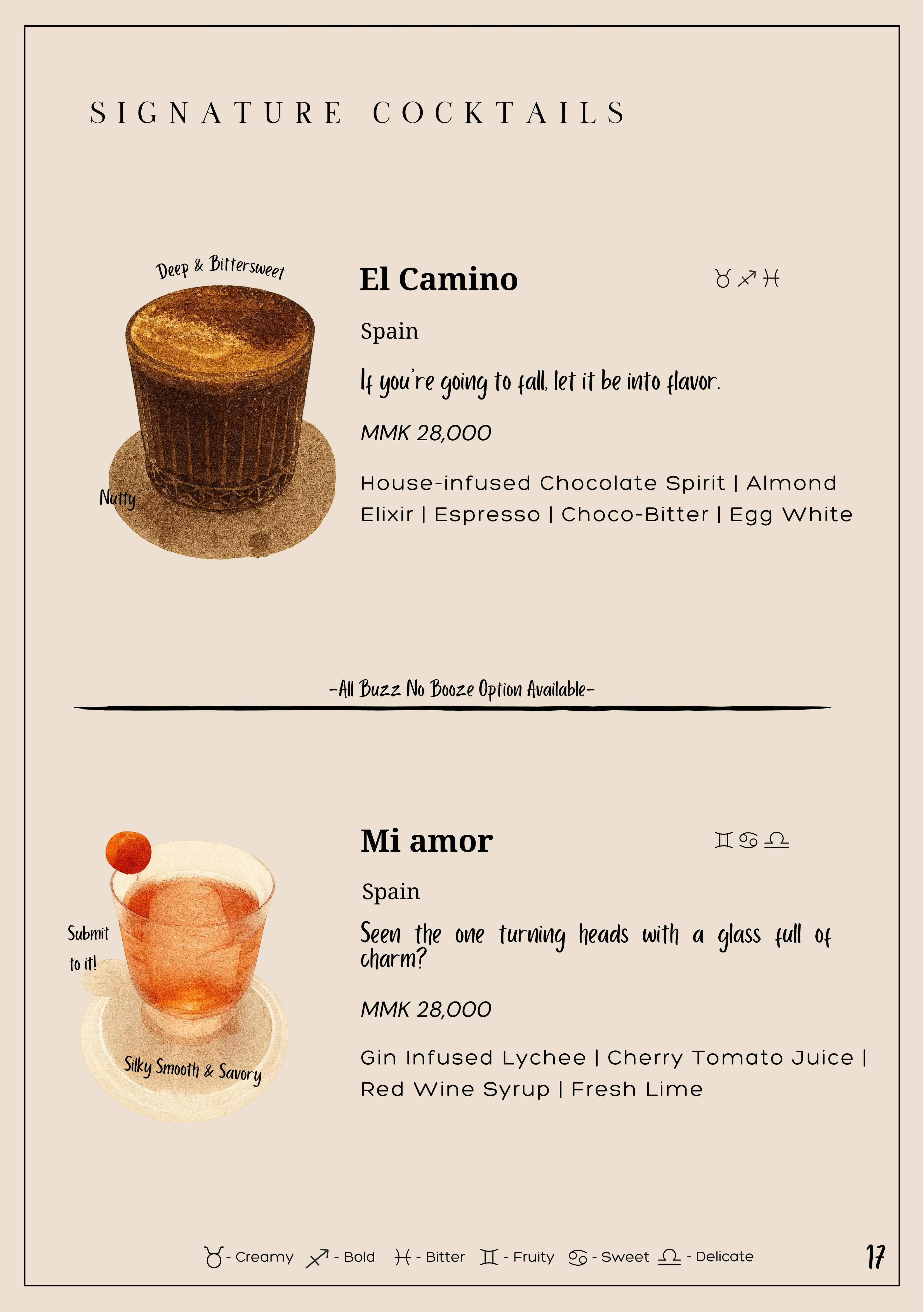 001 Lounge menu sample